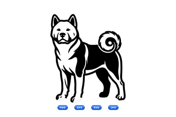 Akita Dog Silhouette SVG Review