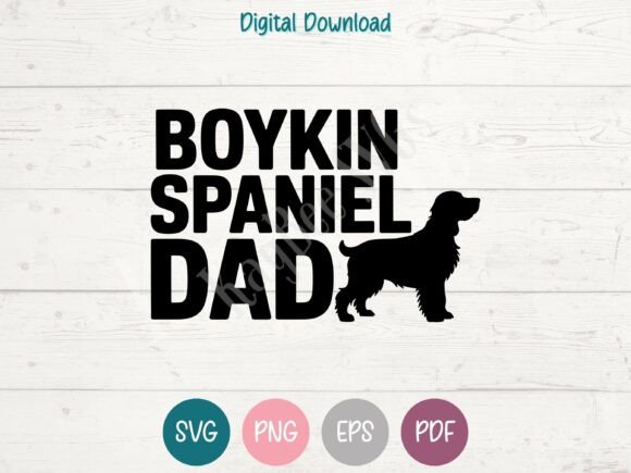 Boykin Spaniel Dog Dad SVG PNG EPS PDF Review