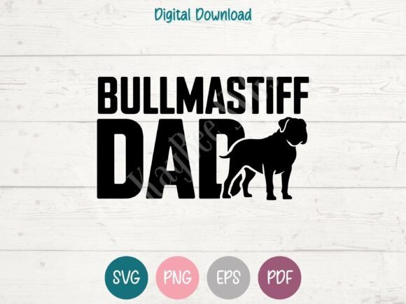 Bullmastiff Dog Dad SVG PNG EPS PDF Review