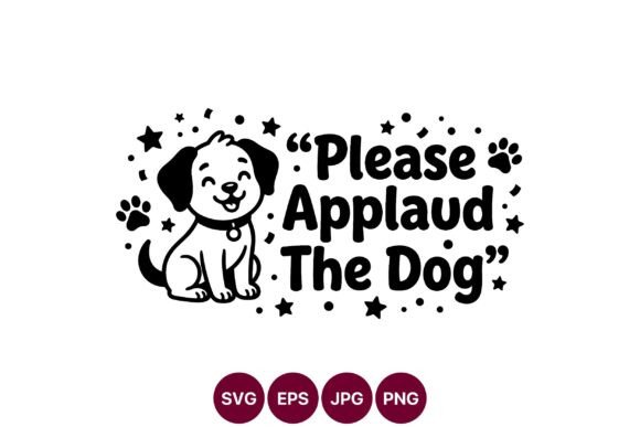 Cute Dog Applause SVG Design Review