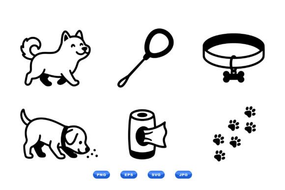 Cute Dog Icon SVG Pack