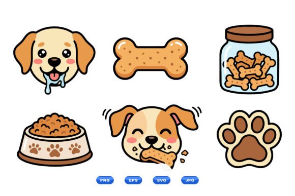 Cute Dog Snack SVG Clipart Review