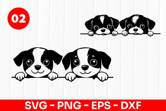 Cute Puppy Faces Cartoon Dog Heads SVG Review