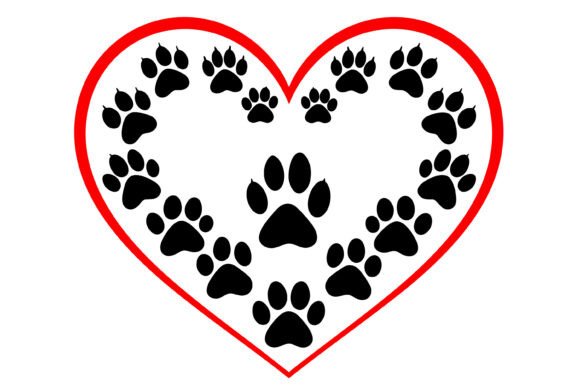 Dog Cat Paw Print Heart SVG Review
