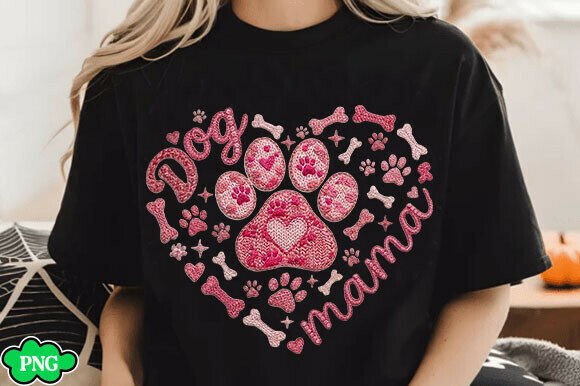 Dog Mama SVG for Embroidery Projects