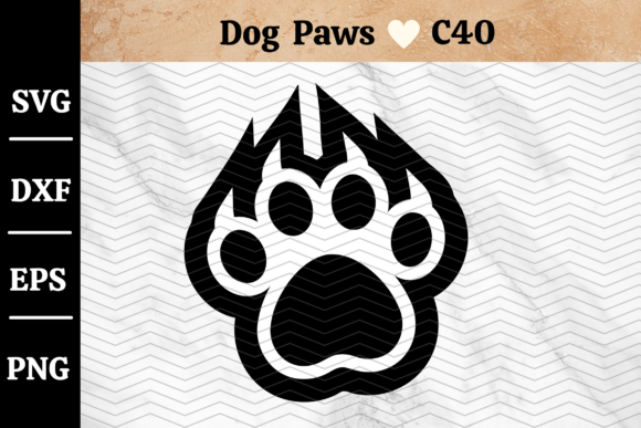 Dog Paw SVG DXF EPS PNG Cut Files C40 Review