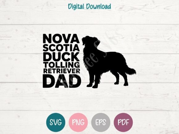 Duck Tolling Retriever Dog Dad SVG PNG Review