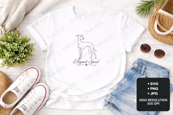Elegant Speed Whippet Dog Design SVG Review