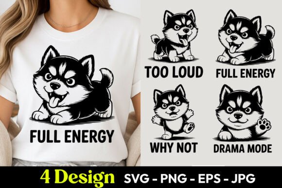Full Energy Dog Humor SVG PNG Review