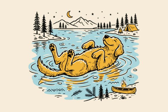 Funny Camping Lake Dog Summer SVG Review