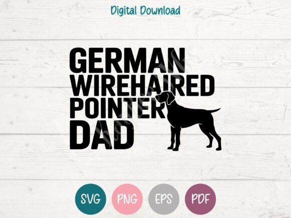 German Wirehaired Pointer Dog Dad SVG Review