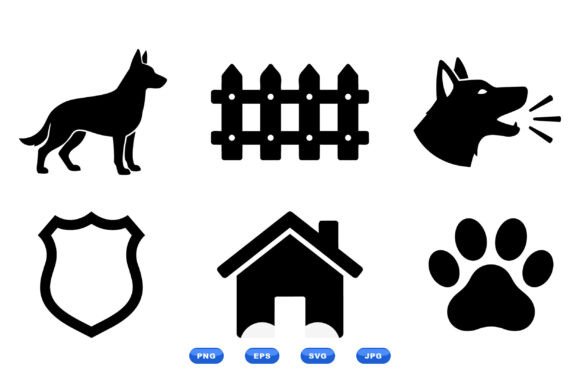 Guard Dog Icon SVG Pack