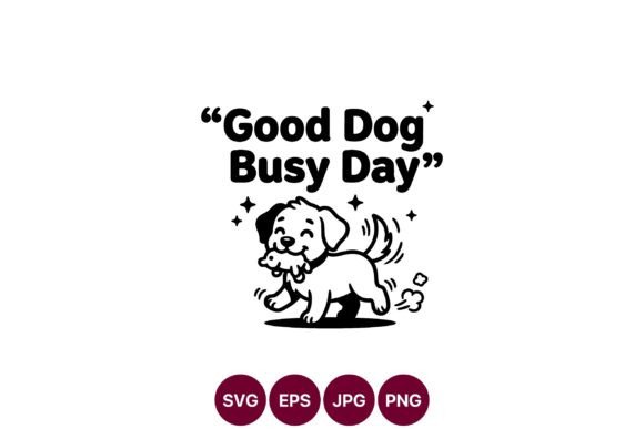 Happy Playful Dog Clipart SVG Review for Embroidery