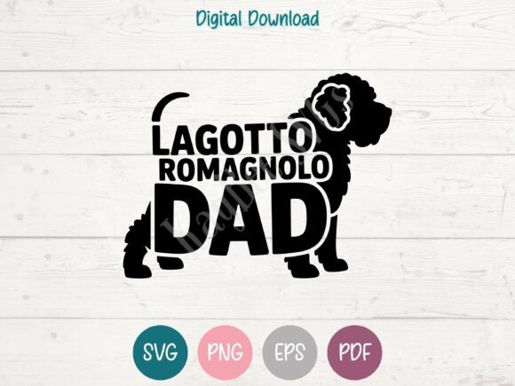 Lagotto Romagnolo Dog Dad SVG PNG EPS Review