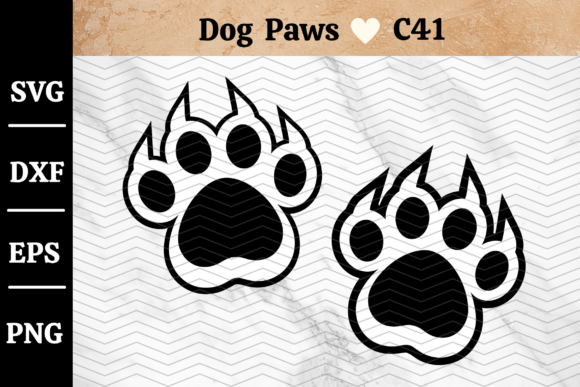 Layered Dog Paw SVG Design C41 Review