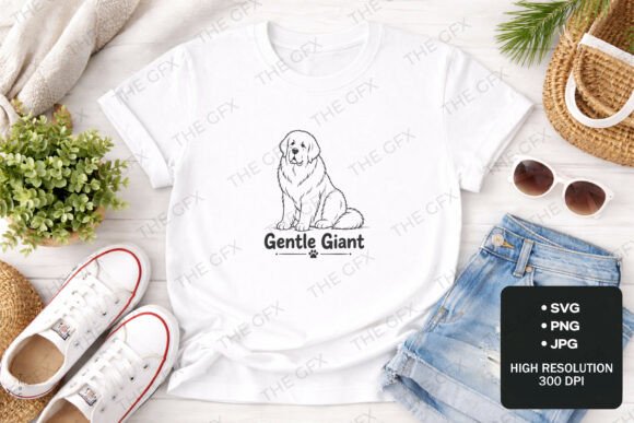 Newfoundland Dog Line Art SVG Design Review