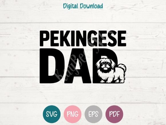 Pekingese Dog Dad SVG PNG EPS PDF Review