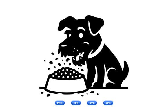 Playful Dog Feeding SVG Review for Embroidery Projects