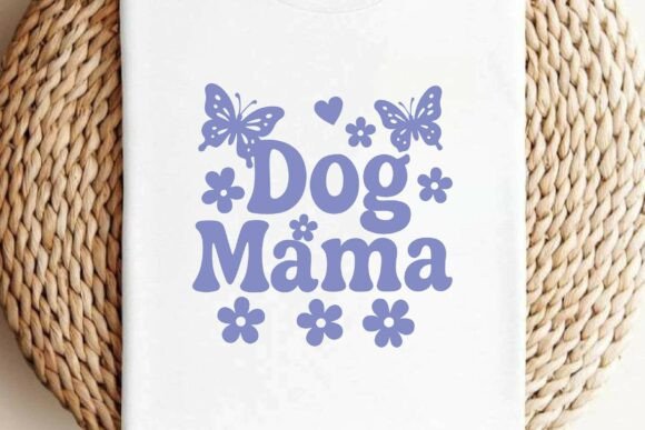 Retro Dog Mama SVG T-shirt Sublimation