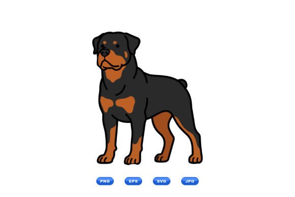 Rottweiler Dog Clipart SVG Review