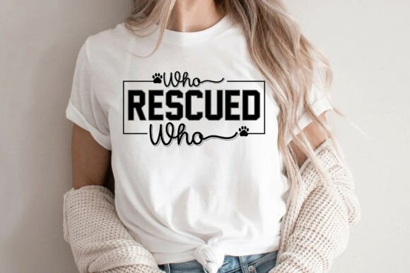 Who Rescued Who SVG for Dog Lovers