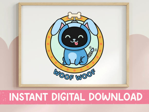 Woof Woof Cat in Dog Costume SVG Review